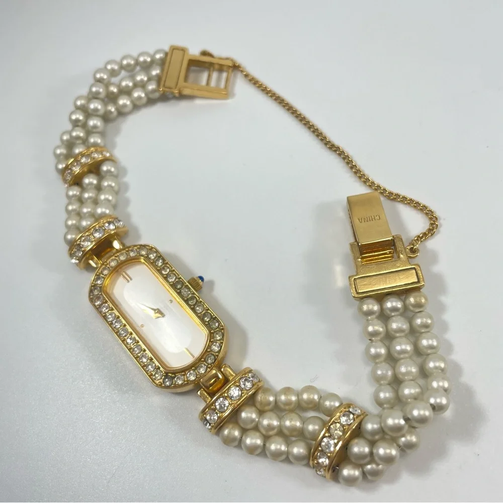 Vintage 1993 ELIZABETH TAYLOR by AVON Evening Star Gold Pearl Women’s